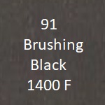 91 Brushing Black 1400F Chocolate Crossroad Coatings High Temperature Coating Color