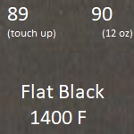 89 90 Flat Black Crossroad Coatings High Temperature Coating Color